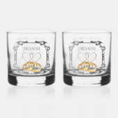 Personalisierte Whiskey-Brille zum 25. Jubiläum Whiskyglas (Rückseite)