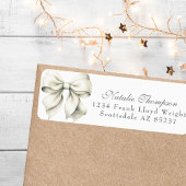 Personalisierte White Bow Return-E-Mail-Adresse