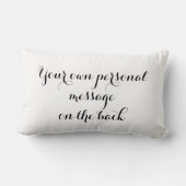 Personalisierte White Doves Hochzeitsgeschenk Lendenkissen (Rückseite)