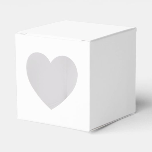 Personalisierte White Gevor Box - Herz 2x2x2 Stil Geschenkschachtel (Vorderseite)