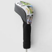 Personalisierte White Golf Geschenke für Vater Headcover (angewinkelt)