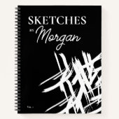 Personalisierte White Strikes Skizzen von Künstler Notizblock (Vorderseite)