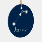 Personalisierte Widder-Konstellations-Verzierung Keramik Ornament (Rechts)