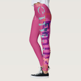 Personalisierte wiederholende Leggings Buchstaben