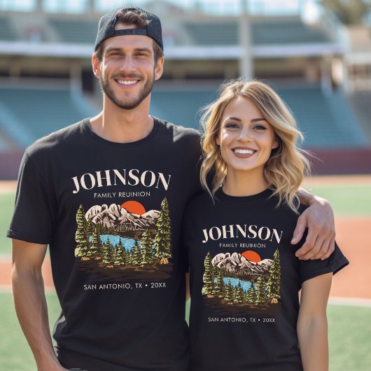 Personalisierte Wiedersehen-Camping-Trip-Übereinst T-Shirt