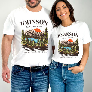Personalisierte Wiedersehen-Camping-Trip-Übereinst T-Shirt