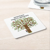 Personalisierte Wiedersehen-Collectibel Rechteckiger Pappuntersetzer (angewinkelt)