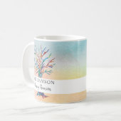 Personalisierte Wiedersehen Family Tree Kaffee Tas Kaffeetasse (Vorderseite Links)