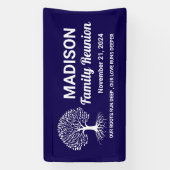 personalisierte Wiedersehen für die blaue Minimal- Banner (Vertikal)