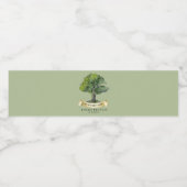 Personalisierte Wiedersehen Genealogie-Struktur Wasserflaschenetikett (Einzelnes Label)