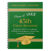 Personalisierte Wiedersehen-Geschenke der 45. Klas Notizblock (Vorderseite)
