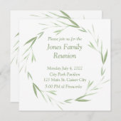 Personalisierte Wiedersehen im Grünen Einladung (Vorne/Hinten)