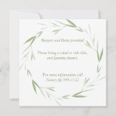 Personalisierte Wiedersehen im Grünen Einladung (Rückseite)