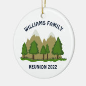 Personalisierte Wiedersehen Keramik Keramik Ornament (Links)