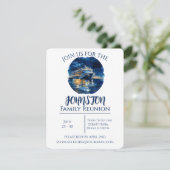 Personalisierte Wiedersehen-Kreuzfahrt Einladung (Stehend Vorderseite)