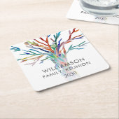 Personalisierte Wiedersehen Rechteckiger Pappuntersetzer (angewinkelt)