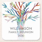 Personalisierte Wiedersehen Rechteckiger Pappuntersetzer (Vorderseite)