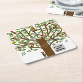 Personalisierte Wiedersehen Rechteckiger Pappuntersetzer (angewinkelt)