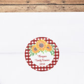 Personalisierte Wiedersehen Runder Aufkleber