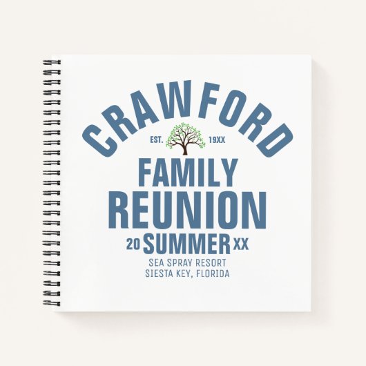 Personalisierte Wiedersehen Spiral Notebook Notizblock (Vorderseite)