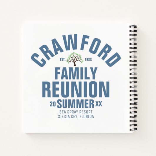 Personalisierte Wiedersehen Spiral Notebook Notizblock (Rückseite)