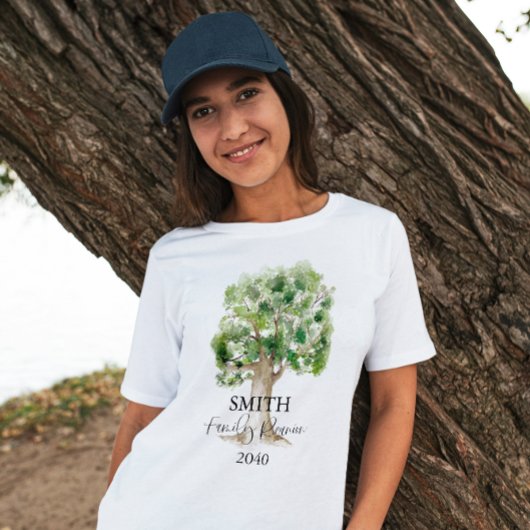 Personalisierte Wiedersehen-Tree-Frau T-Shirt