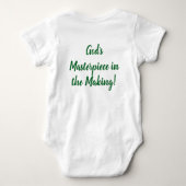 Personalisierte "Wiege-Katholik" Baby Strampler (Rückseite)