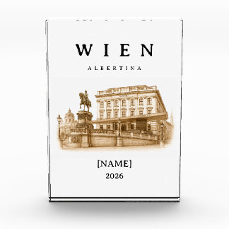 Personalisierte Wien Albertina | Name & Jahr Fotoblock