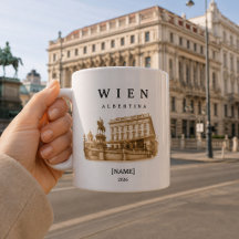 Personalisierte Wien Albertina Tasse | Name & Jahr