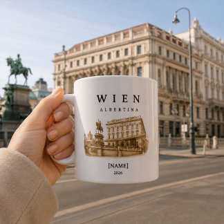Personalisierte Wien Albertina Tasse | Name & Jahr