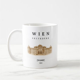 Personalisierte Wien Belvedere Tasse | Name & Jahr