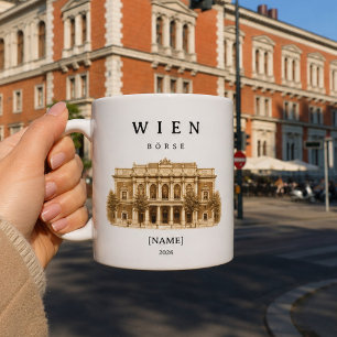Personalisierte Wien Börse Tasse   Name & Jahr