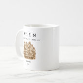 Personalisierte Wien Hundertwasserhaus Tasse (Vorderseite Links)