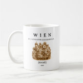 Personalisierte Wien Hundertwasserhaus Tasse (Links)