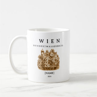 Personalisierte Wien Hundertwasserhaus Tasse