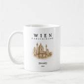 Personalisierte Wien Karlskirche Tasse | Name & Ja (Links)