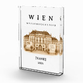 Personalisierte Wien Museumsquartier | Name & Jahr Fotoblock (Rechts)