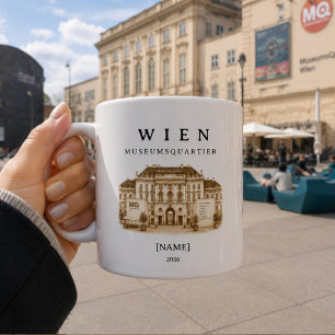 Personalisierte Wien Museumsquartier Tasse   Name 