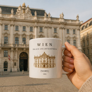 Personalisierte Wien Palais Liechtenstein Kaffeetasse