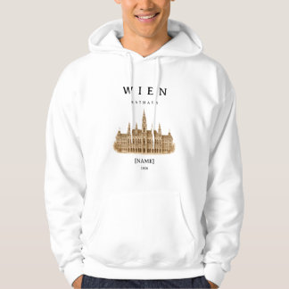 Personalisierte Wien Rathaus | Name & Jahr Hoodie