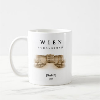 Personalisierte Wien Schönbrunn | Name & Jahr Kaffeetasse