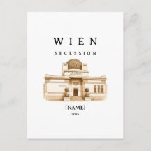 Personalisierte Wien Secession | Name & Jahr