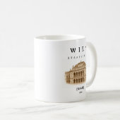 Personalisierte Wien Staatsoper Tasse | Name  (VorderseiteRechts)