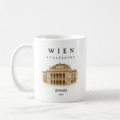 Personalisierte Wien Staatsoper Tasse | Name (Links)