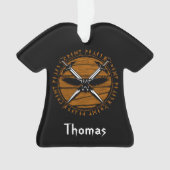 Personalisierte Wiking Crossed Schwerter und Raven Ornament (Vorderseite)