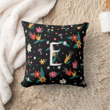 Personalisierte Wildblume Akzent Pillow