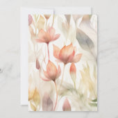 Personalisierte Wildblume Baby Girl Dusche Einladung (Rückseite)