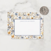 Personalisierte Wildblume Blumenkarte Mitteilungskarte (Vorderseite/Rückseite Beispiel)