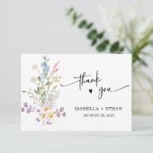 Personalisierte Wildblume Boho Wedding (Stehend Vorderseite)