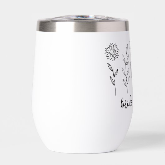 Personalisierte Wildblume Bride Wedding (Vorderseite)